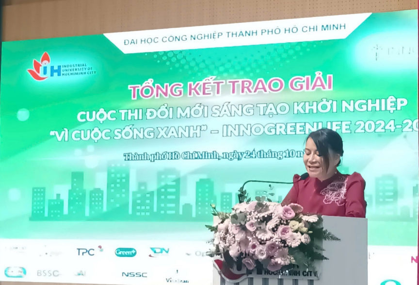 Bùng Nổ Sáng Tạo Xanh: Trường Đại học Công nghiệp TP.HCM phát động InnoGreenLife Lần 5, truyền lửa khởi nghiệp cho sinh viên 1 Anh chup man hinh 2025 10 24 130828